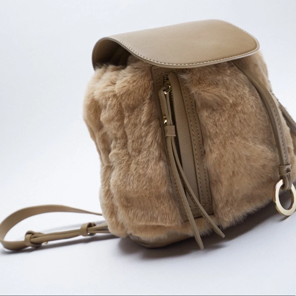 Zara taupe backpack